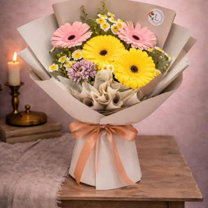 Colored Daisies with fillers