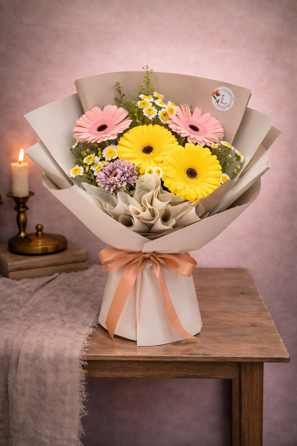 Colored Daisies with fillers