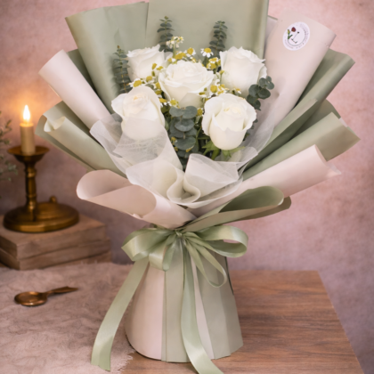 White Roses with Fillers