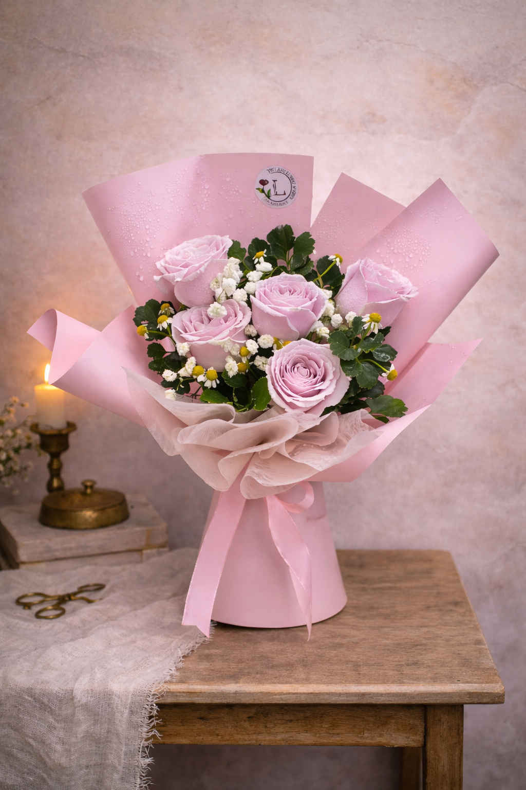 Pink Roses with Fillers