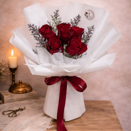 Red Roses with Fillers