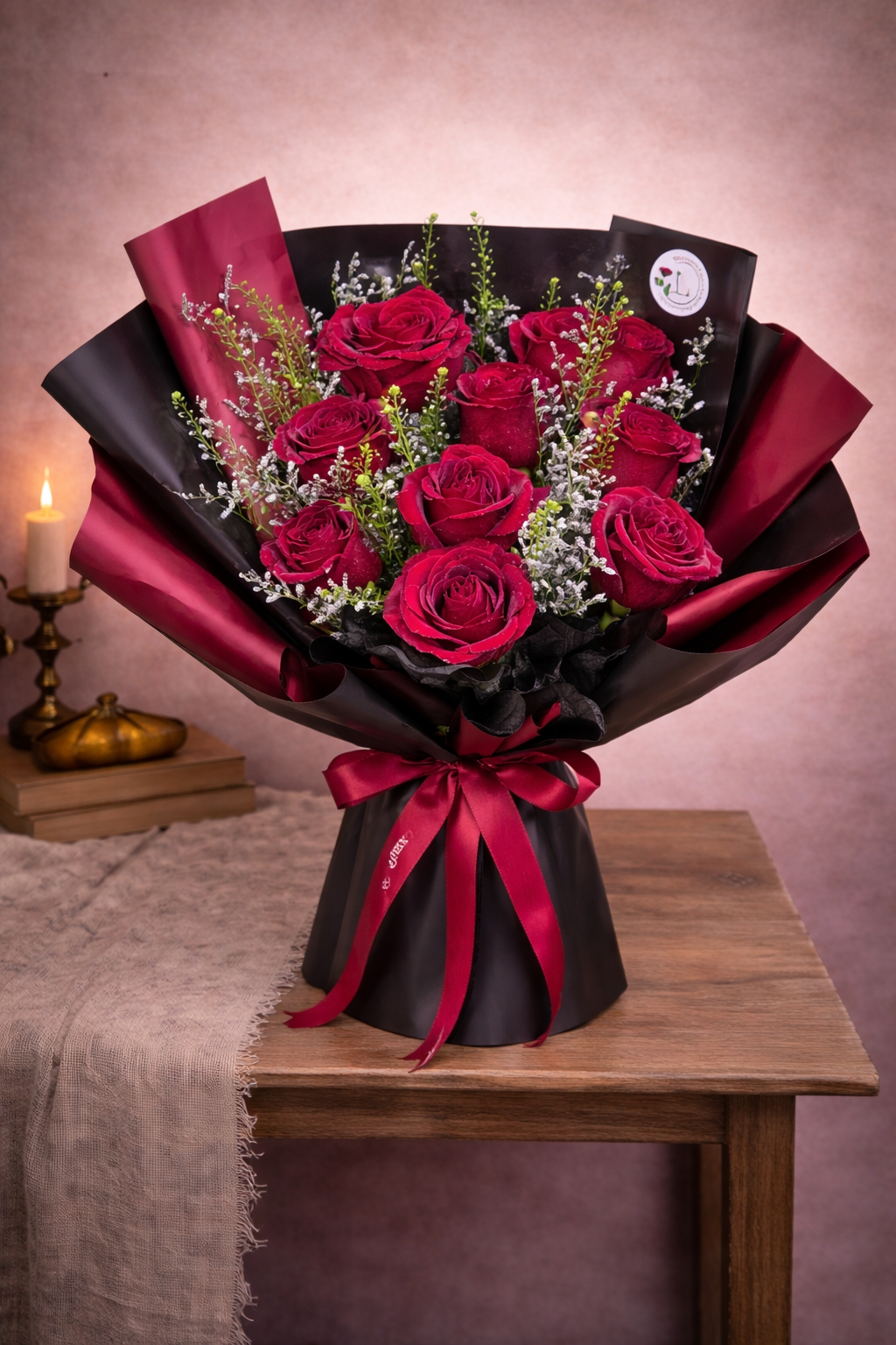Red Roses with fillers