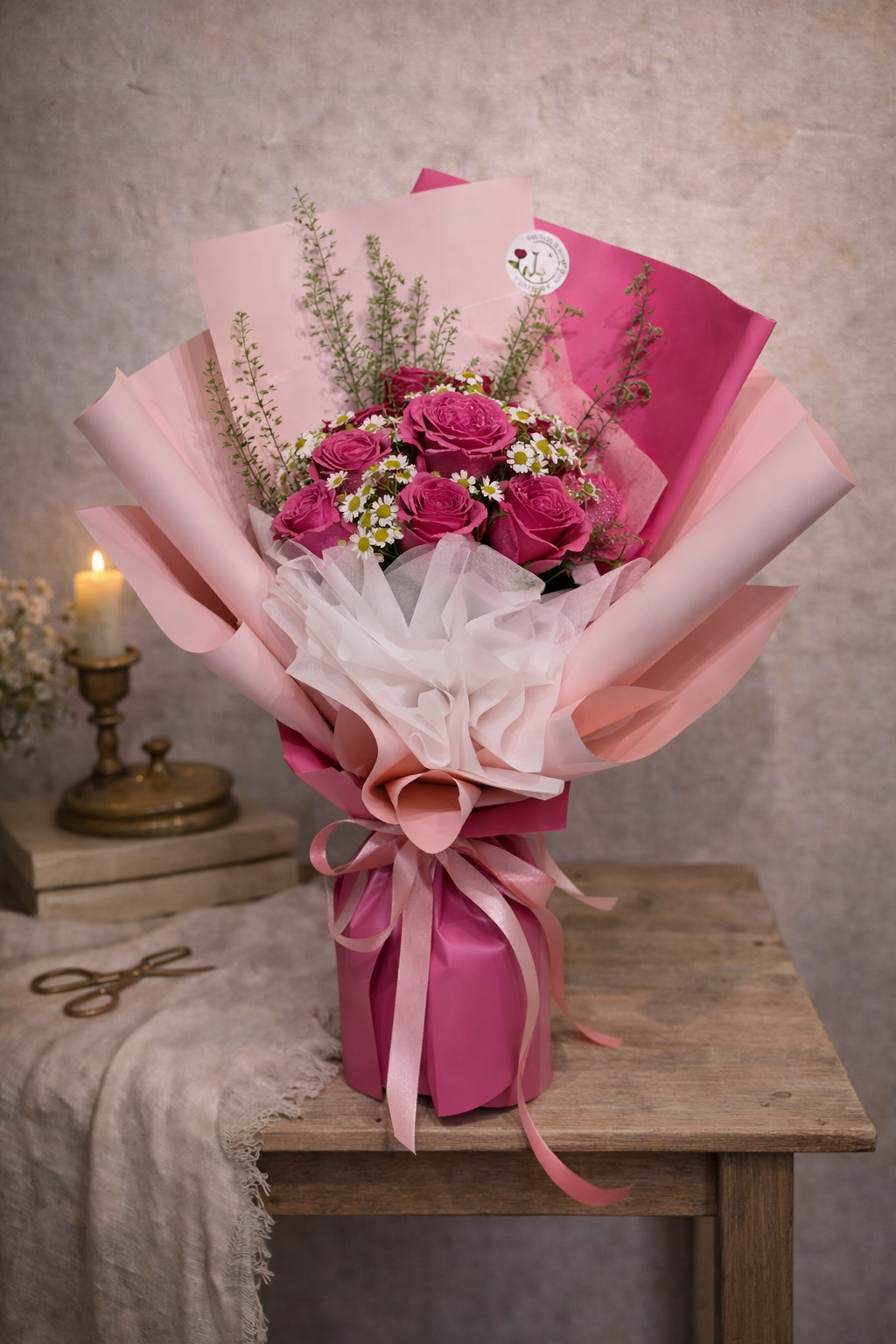 Dark Pink Roses
