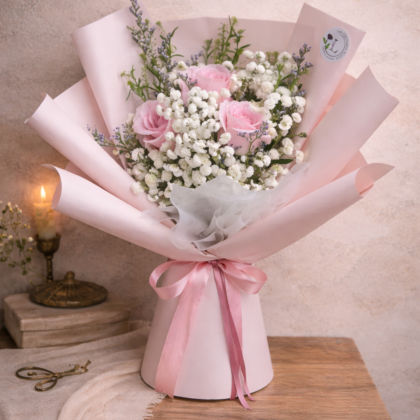 Pink Roses with Fillers